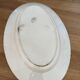 Old earthenware plate from Grigny – blue floral decoration