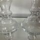 Pair of vintage blown glass candlesticks