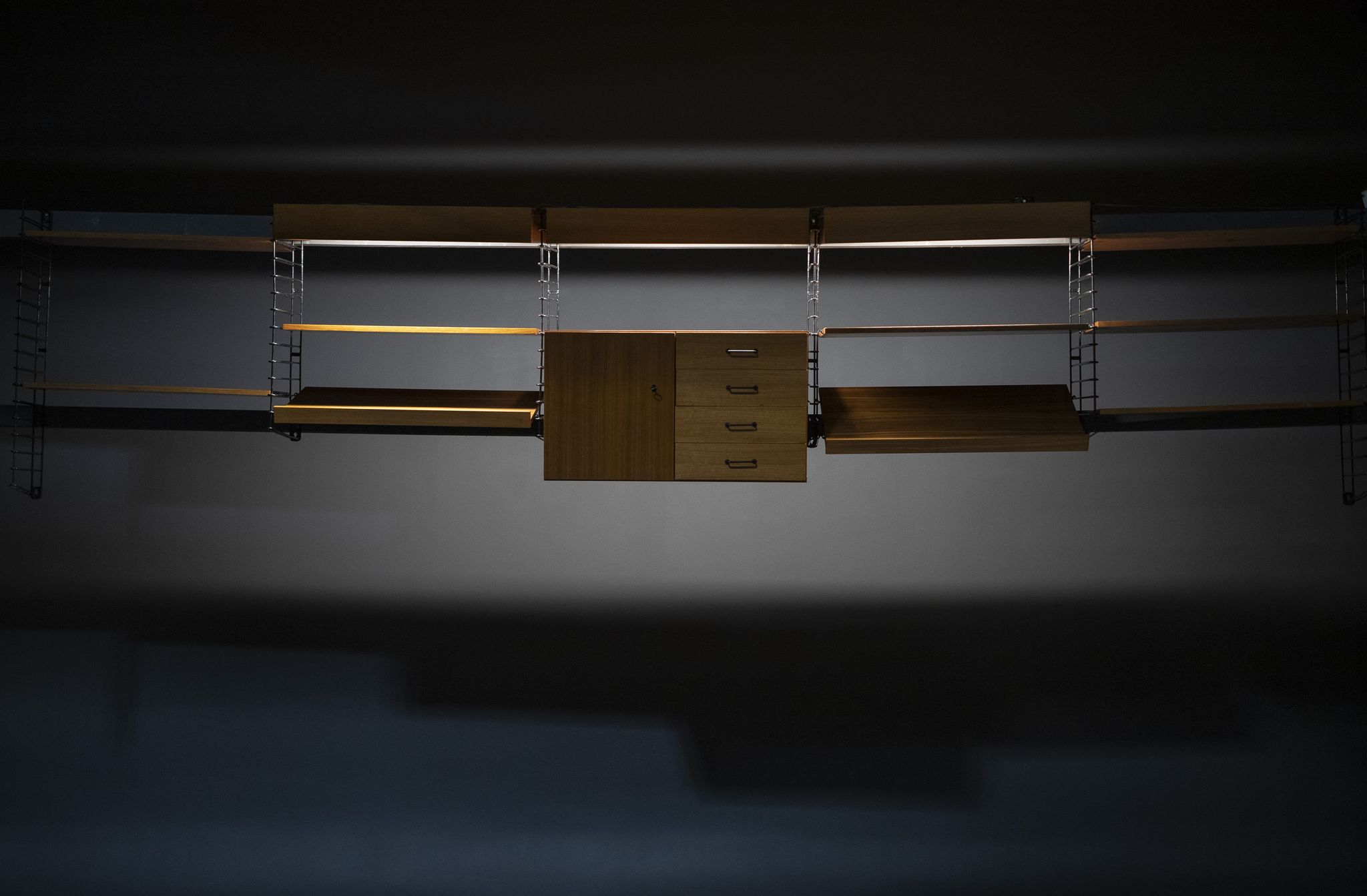 Teak Shelf System from Musterring International, 1960s, Set of 19