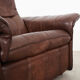 Fauteuil en cuir marron, design suisse, années 1970, fabrication: De Sede