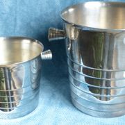 Christofle Folio France silver metal  champagne bucket and ice bucket