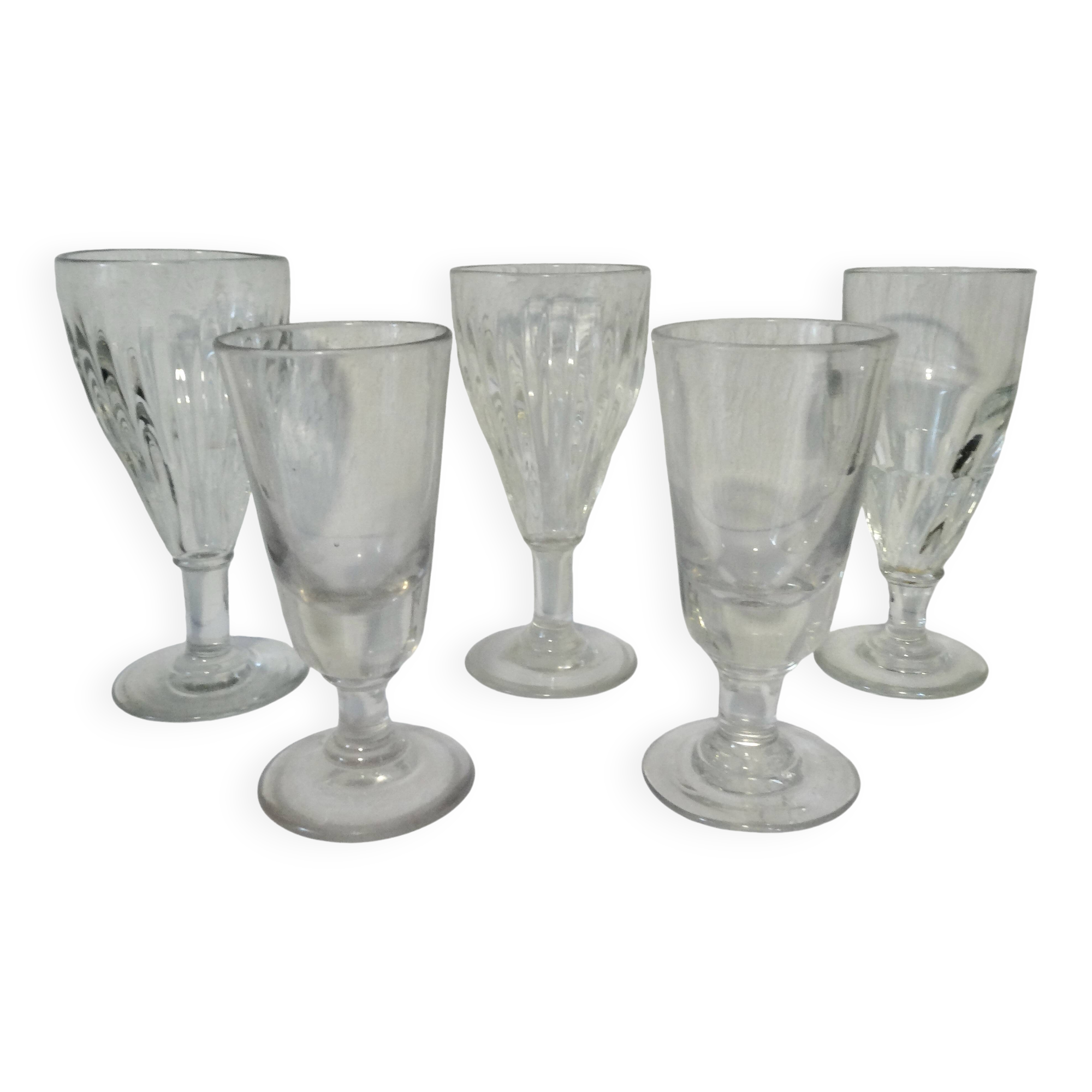 lot of absinthe glasses