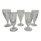 lot of absinthe glasses