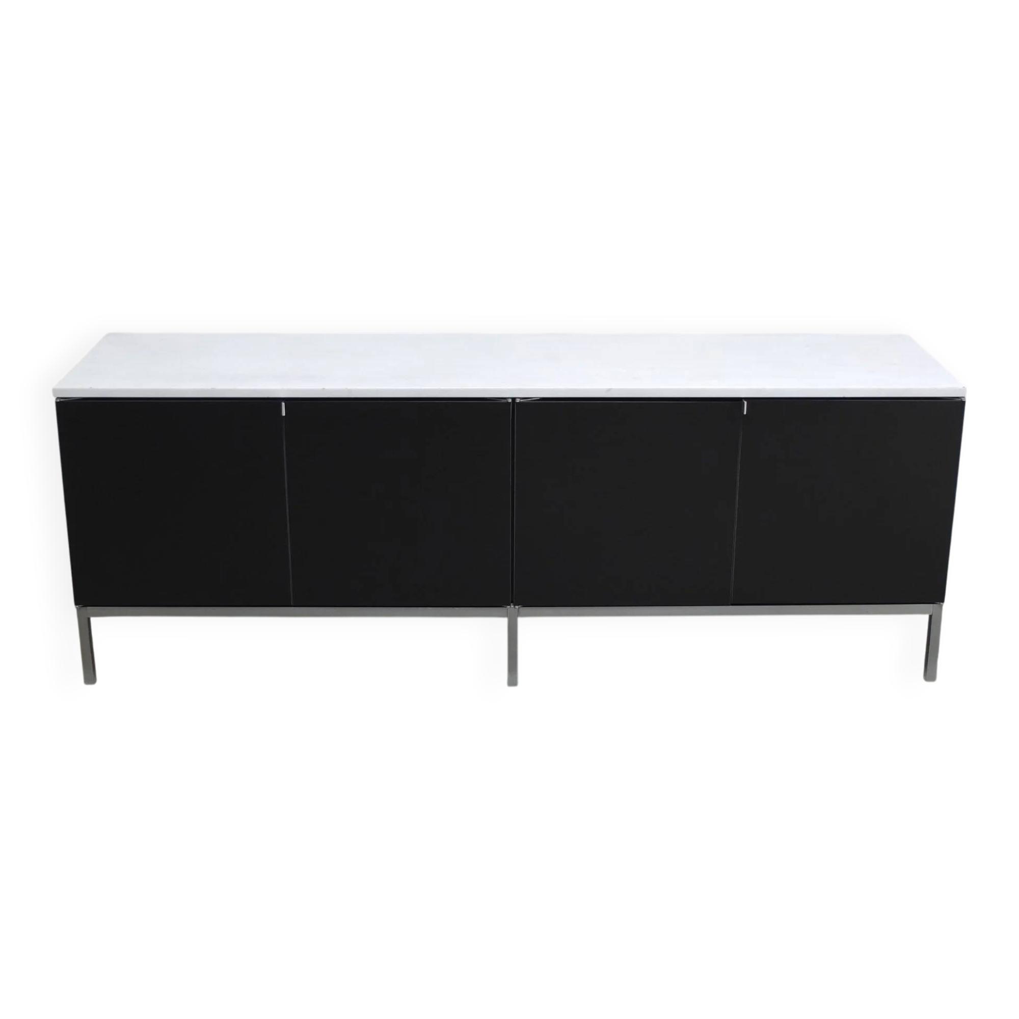 Enfilade noir et marbre par Florence Knoll pour Knoll, 1961