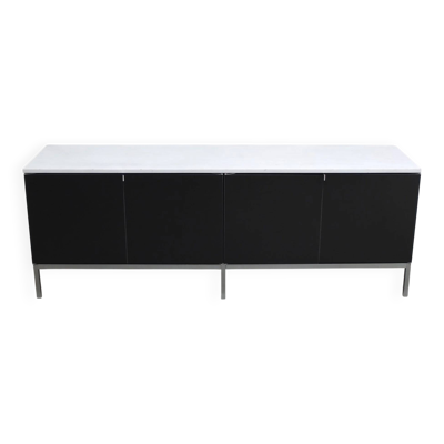 Enfilade noir et marbre par Florence Knoll pour Knoll, 1961
