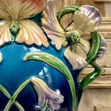 Grand vase barbotine Art Nouveau
