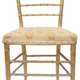 Napoleon III chair in gilded wood