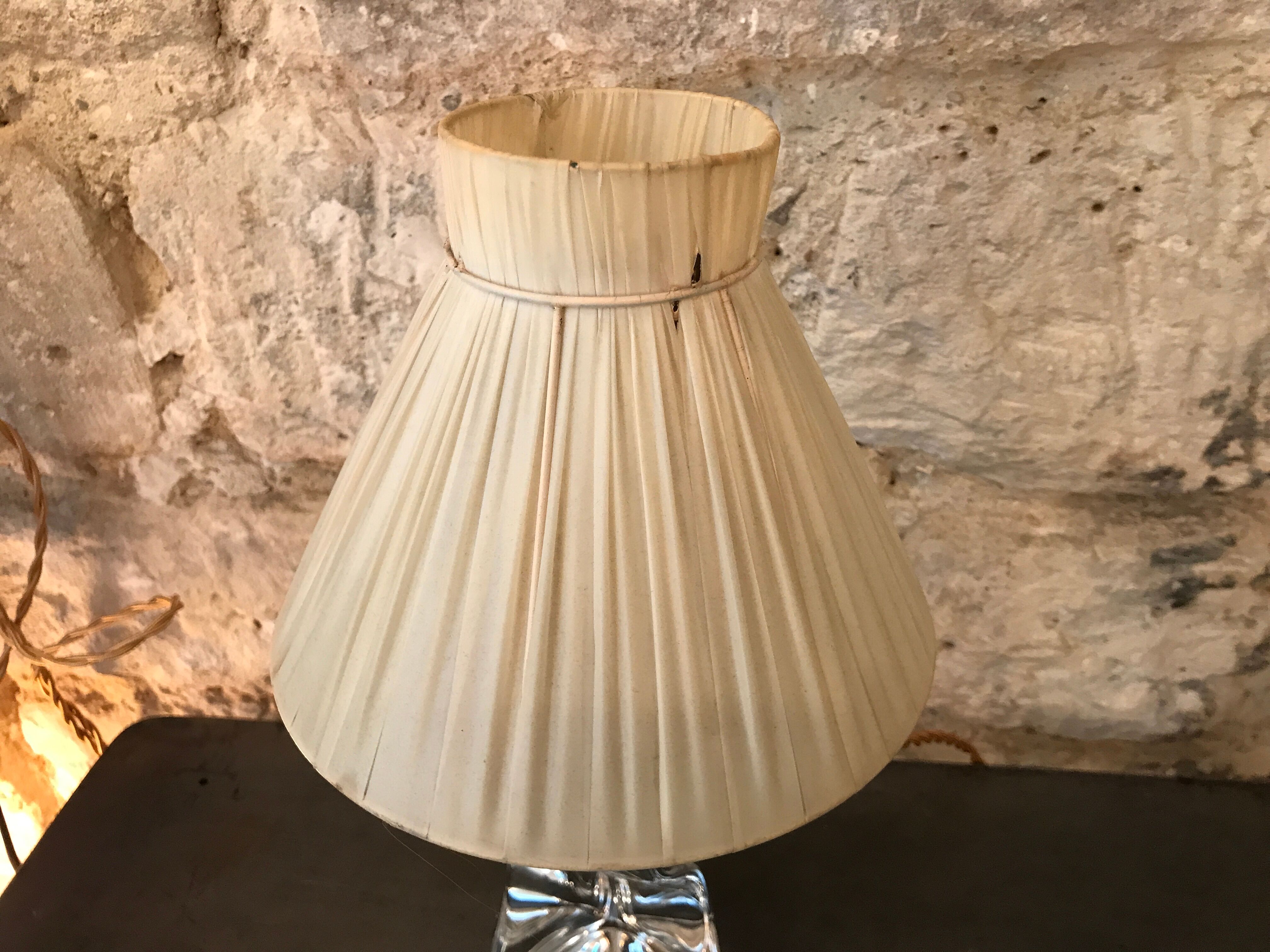 Crystal lamp of saint louis old - 1940