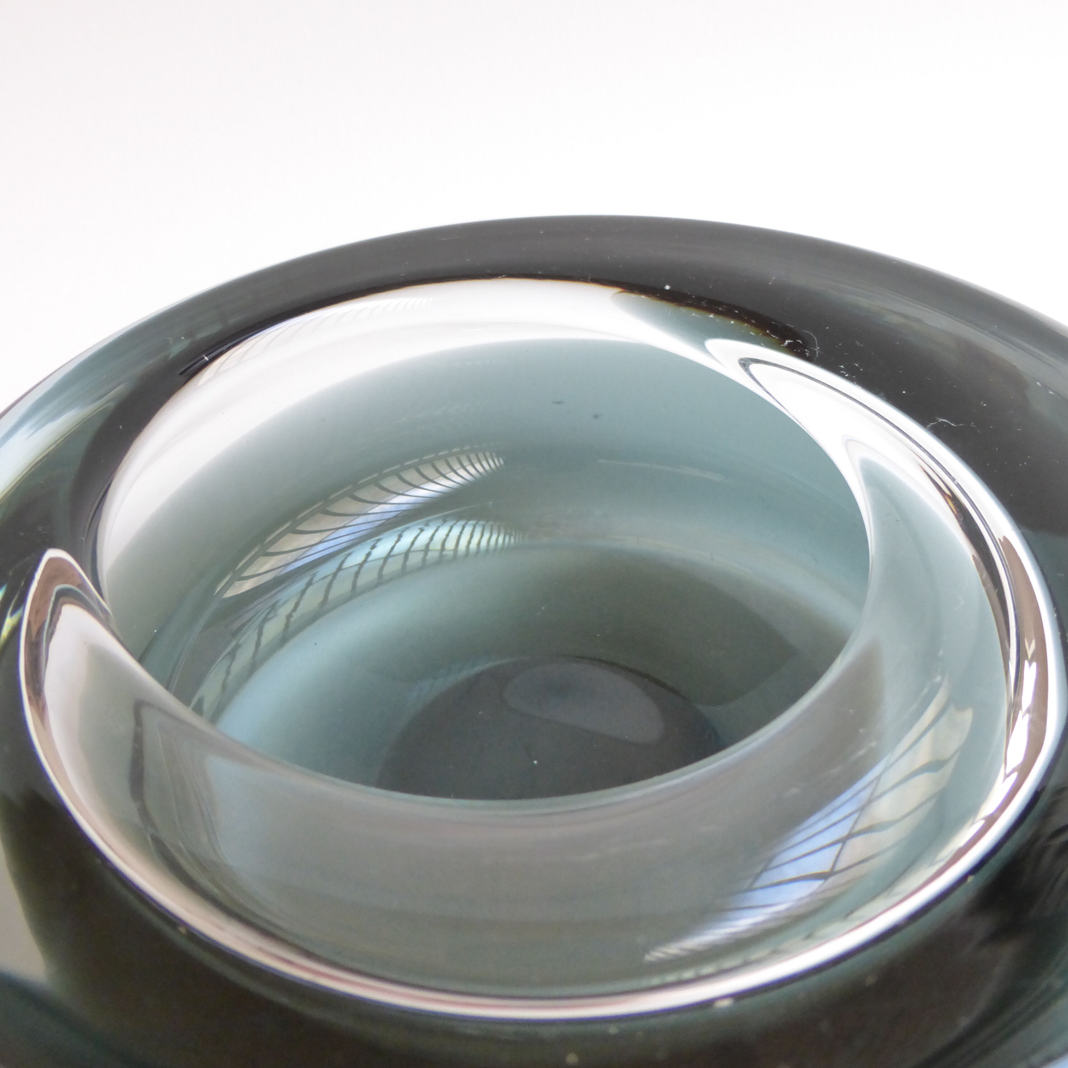 Scandinavian double-layered glass ashtray Per Lütken, 1960's