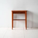 Table de chevet scandinave en teck et acajou des années 1950