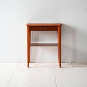 Table de chevet scandinave en teck et acajou des années 1950