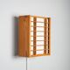 Paire de lampes murales en pin produites par Alda Sweden