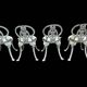 Set of four Victorian style cast iron garden chairs circa 190