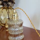 Moulded glass walking lamp