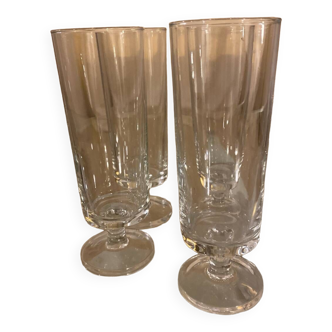 Cocktail champagne flutes x4