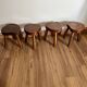 Set of 4 low stools