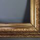 Nineteenth century frame gilded stucco wood 51.5x40 foliage 36.7x25.5 cm SB