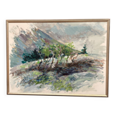 Large Swedish oil on canvas "Telemarken, Gausta" by Bengt Andersson Råssbyn
