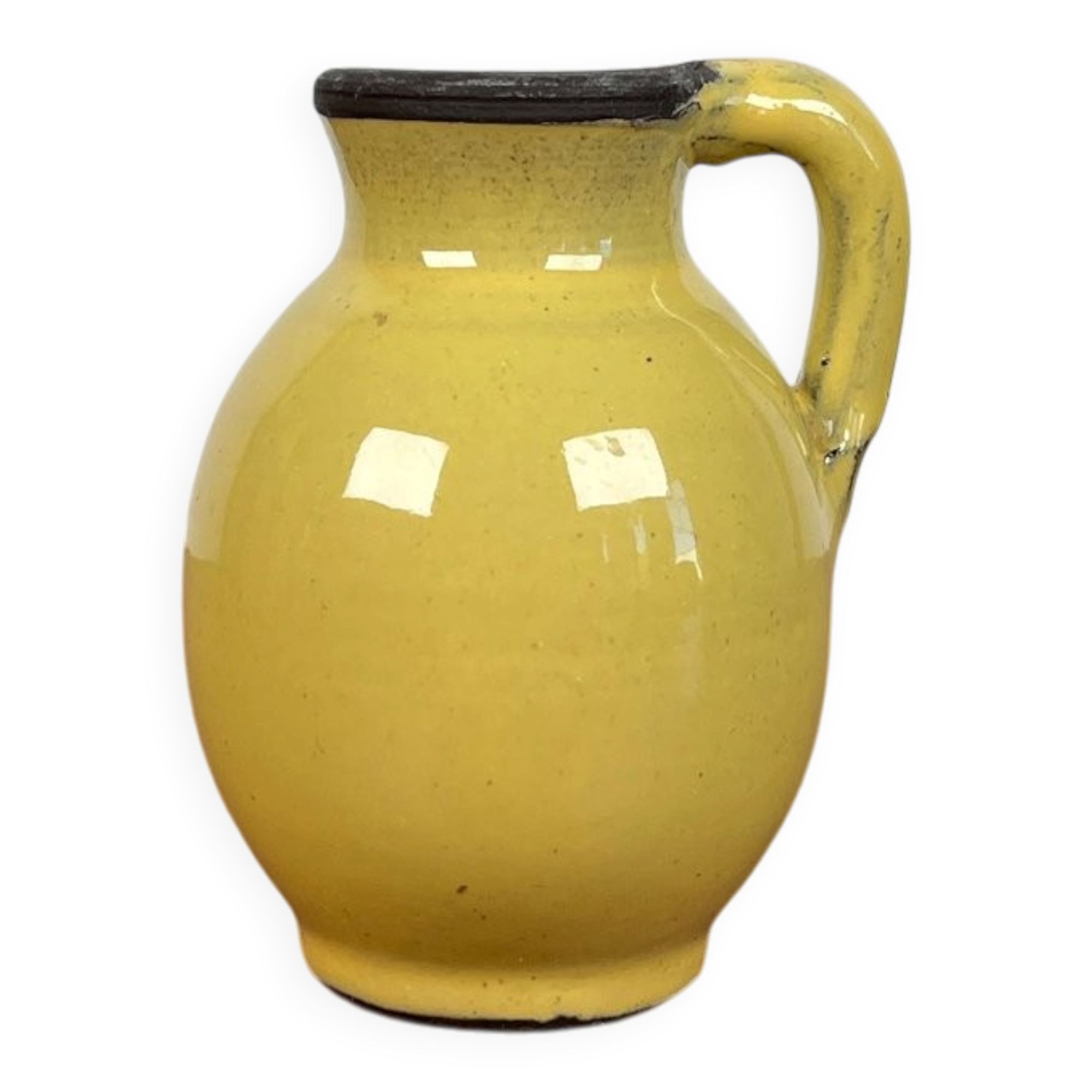 Petit vase carafe en poterie d'atelier du milieu du siècle de BKW Böttger Keramik Wandsbek, Hambourg, Allemagne, années 1960