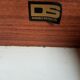 Vintage mid century library in teak used as wall unit shelf, room divider, media store