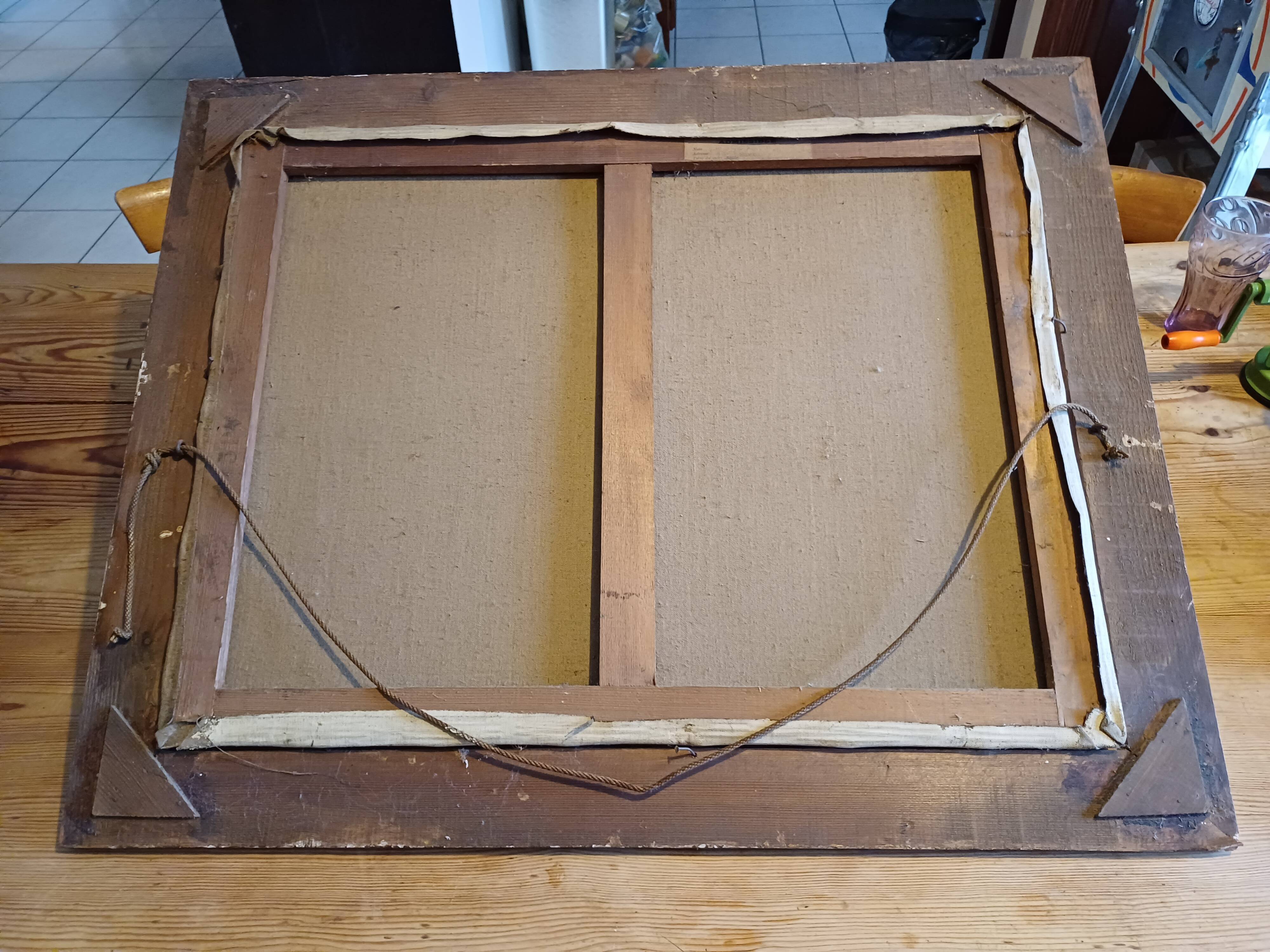 Oil on Canvas 19th Yvonac Annurey R "Barge"