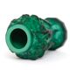 Vase en verre à décor de bacchantes Hoffman & Schlevogt 1930 vert malachite