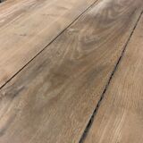 Old farm table 19th in raw solid elm