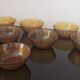 10 ramequins en verre ambré made in France vintage 70'S