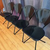 Set of four Sebastian chairs designed by Niels Gammelgaard, Ikea, Sweden, 1
