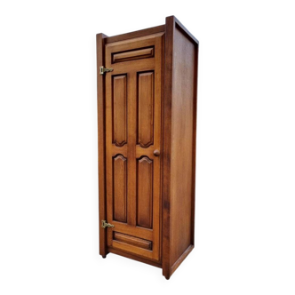 Small wardrobe with one door in solid oak - Guillerme and Chambron