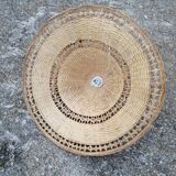 suspension en rotin vintage