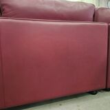 Canapé d'angle modulable Socrates en cuir bordeaux par Poltrona Frau, 1970