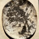 Very large empty pocket or dish in petrified wood