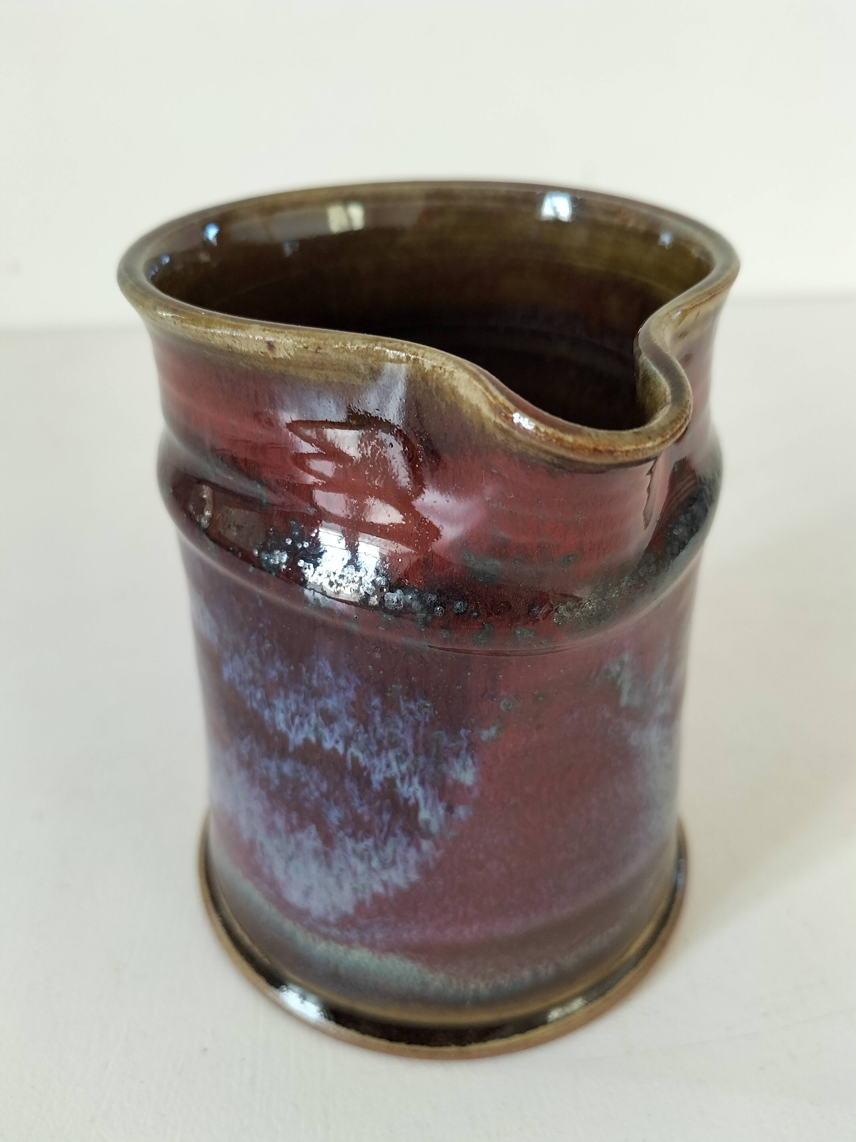 Pitcher signed Salins pottery