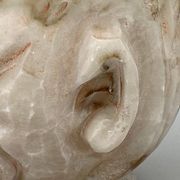 Pharmacy mortar and pestle in alabaster China man's face
