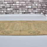 Beige Oushak Turkish Runner sku 2137