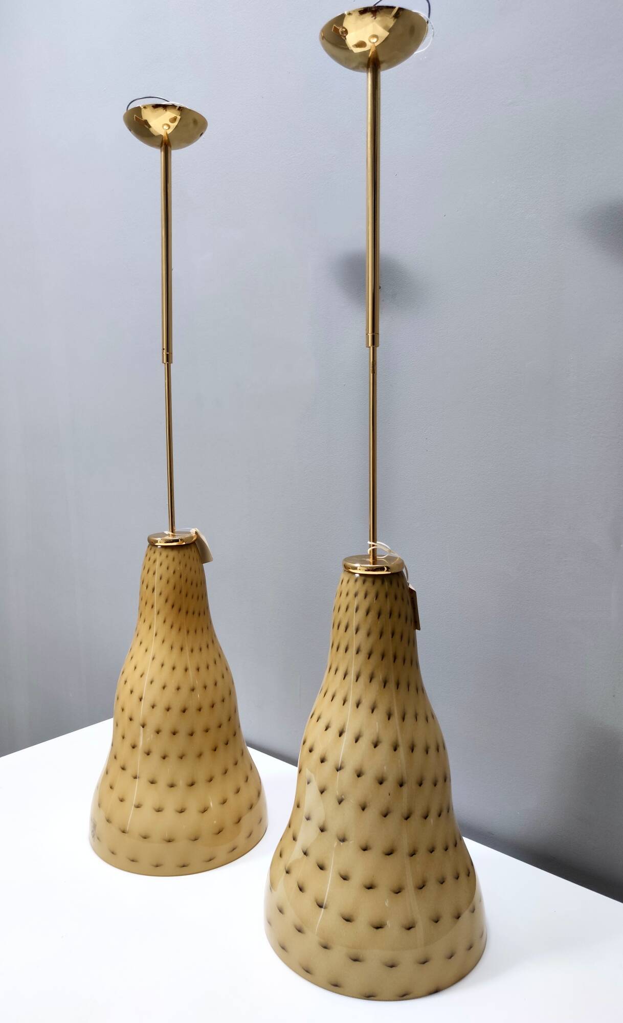 Leucos Vivia S Adjustable Pendant Light by Toso & Massari, Italy, 1996