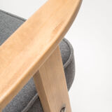 Pair of 366 armchairs DARK FELT