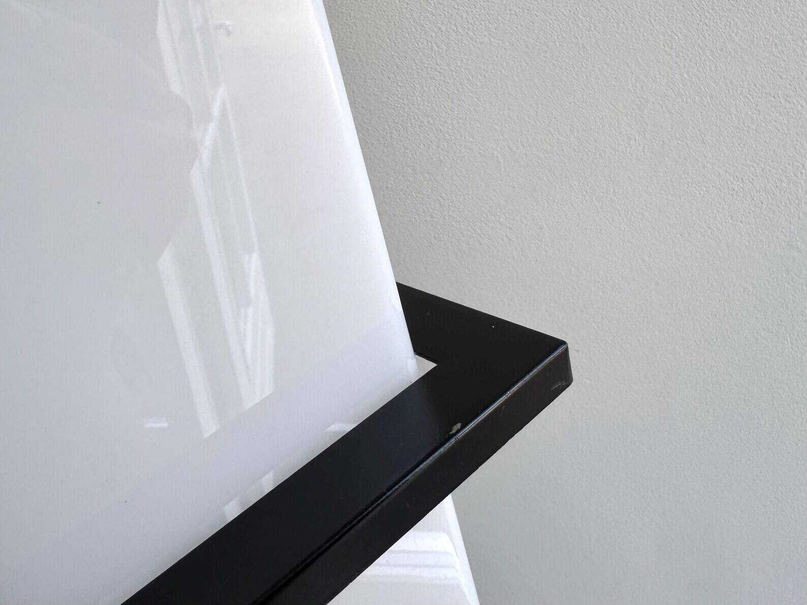 XXL vintage acrylic rectangular wall lamp