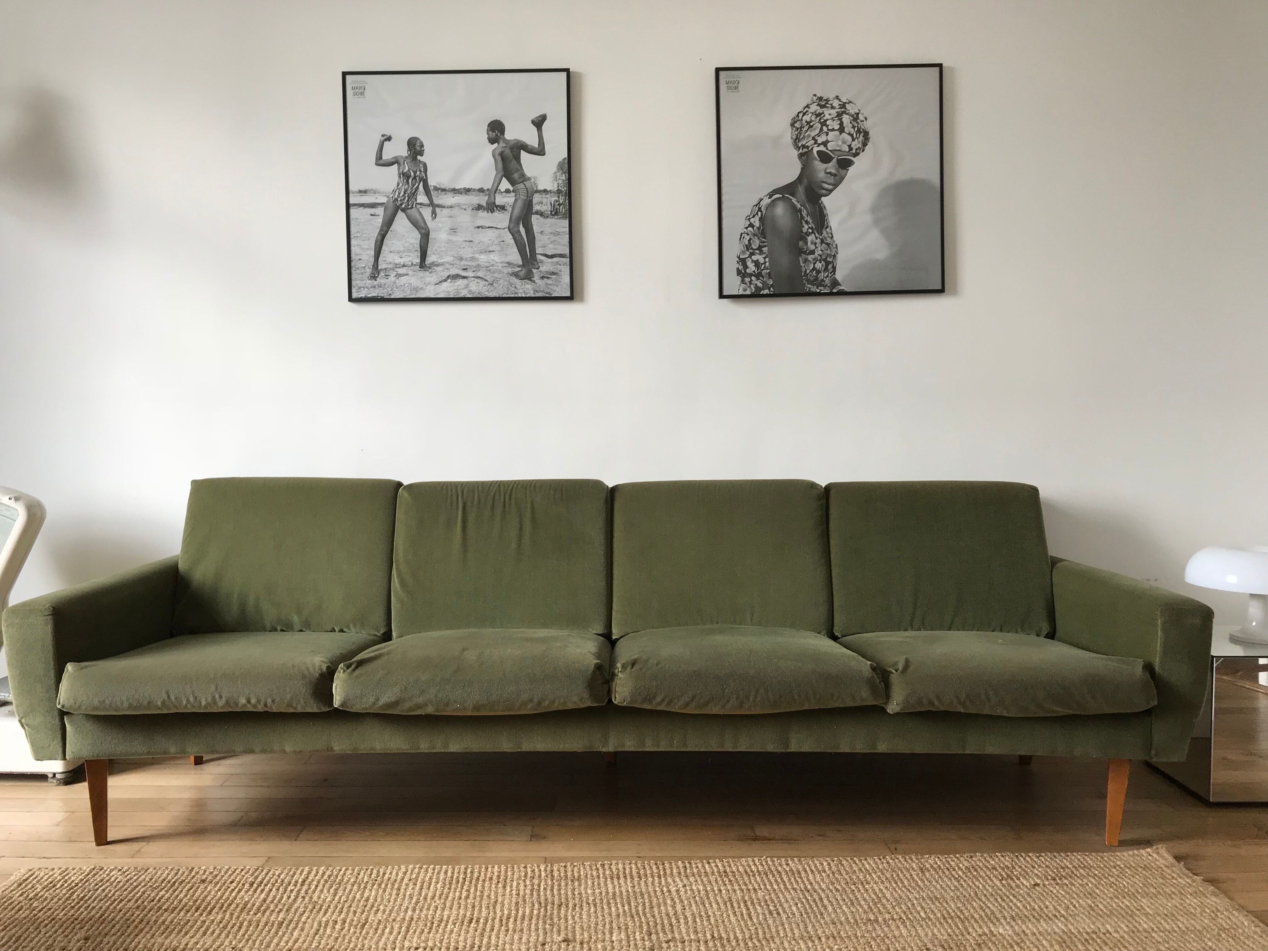 4-seater vintage sofa