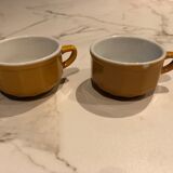 2 bistro coffee cups