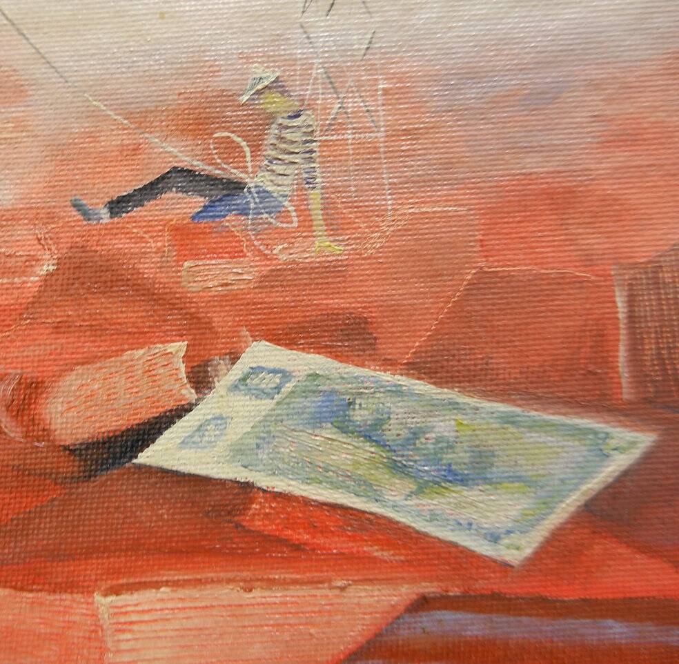 Miroslav Krofián "The Victory of Ideology" contemporary painting - czechia