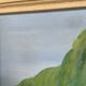 Oil on panel Sanary beach 1950