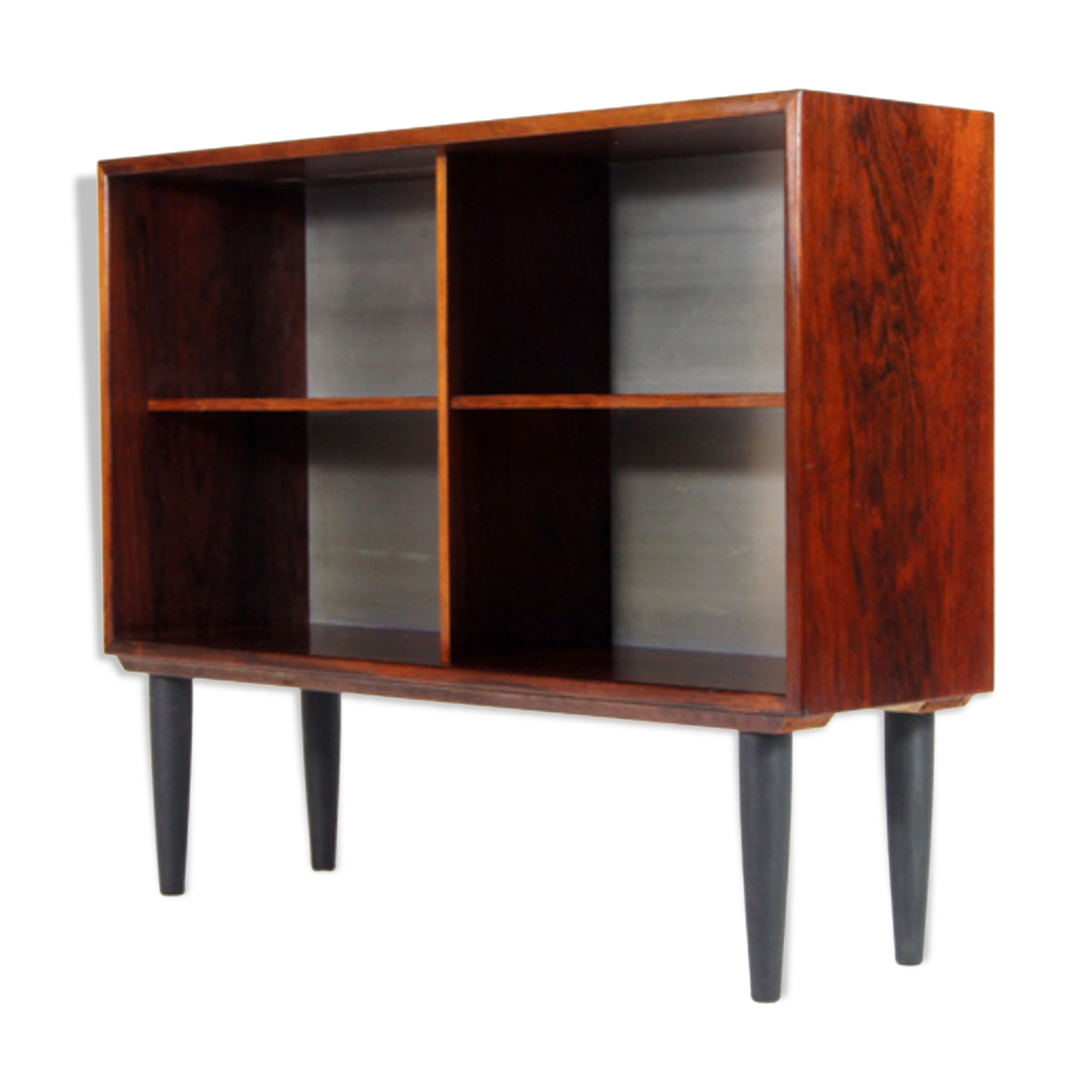 Modern Danish vintage retro rosewood library