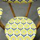 Blonde wooden chair in Scandinavian style from the 1960s.