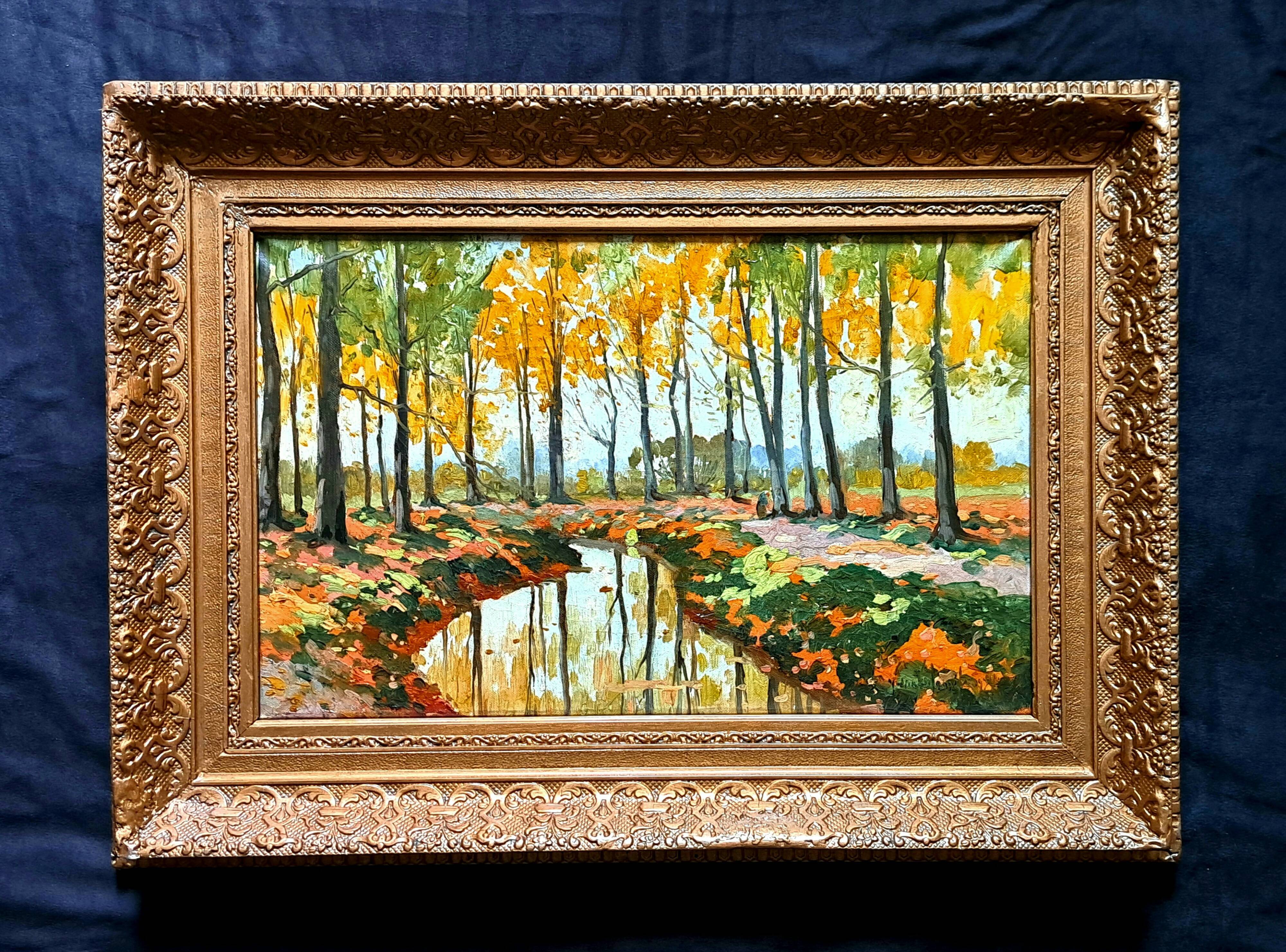 Post-Impressionist painting signed in Fauvism style - Russian School, 1924