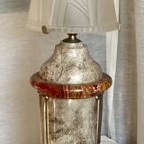 Art Deco marble and glass lamp, 1920s-30s