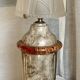 Art Deco marble and glass lamp, 1920s-30s
