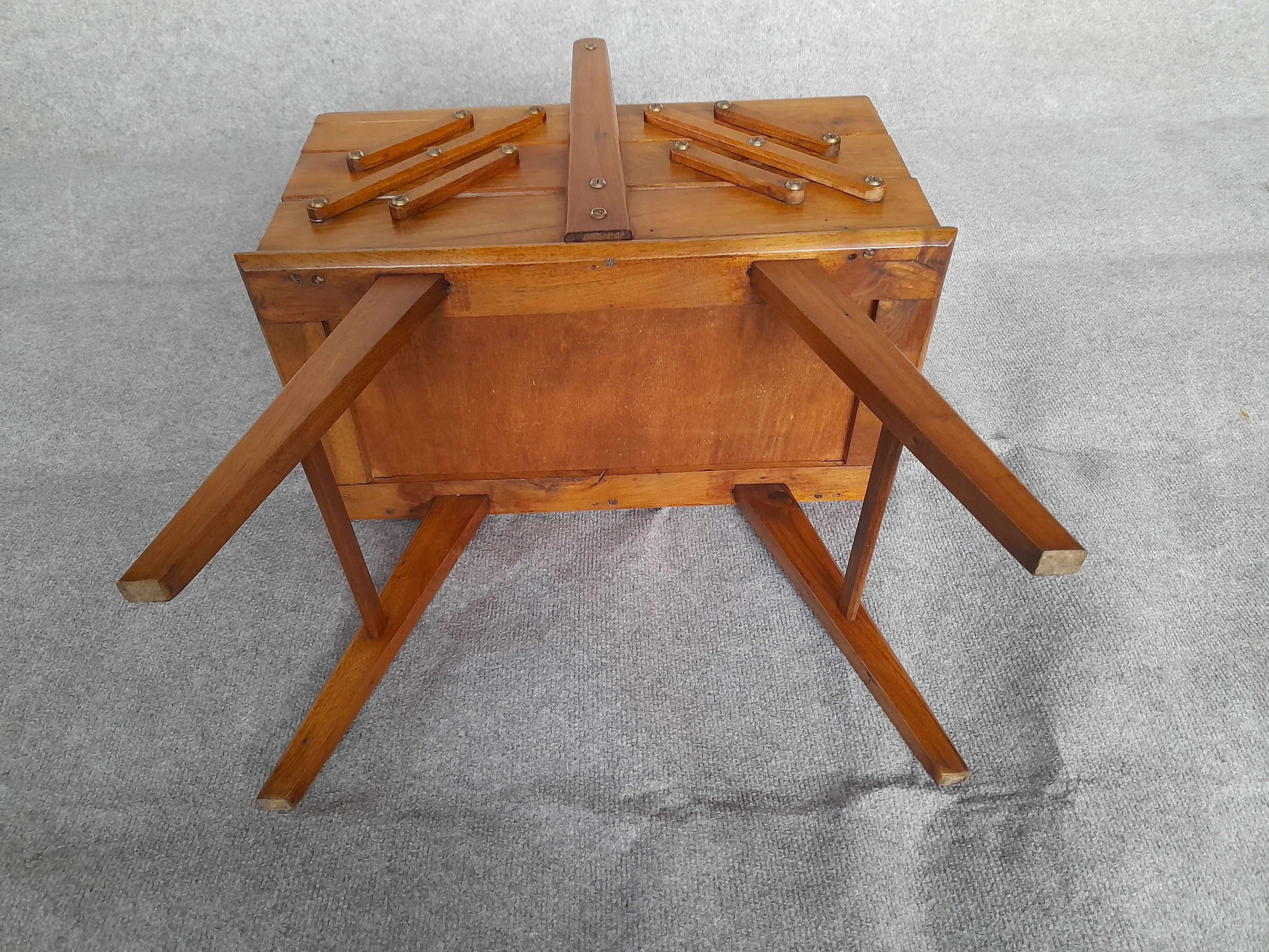 Vintage solid walnut worker