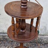 Wooden floor lamp